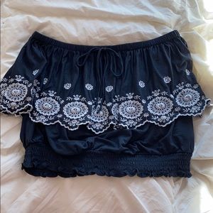 American eagle strapless crop top